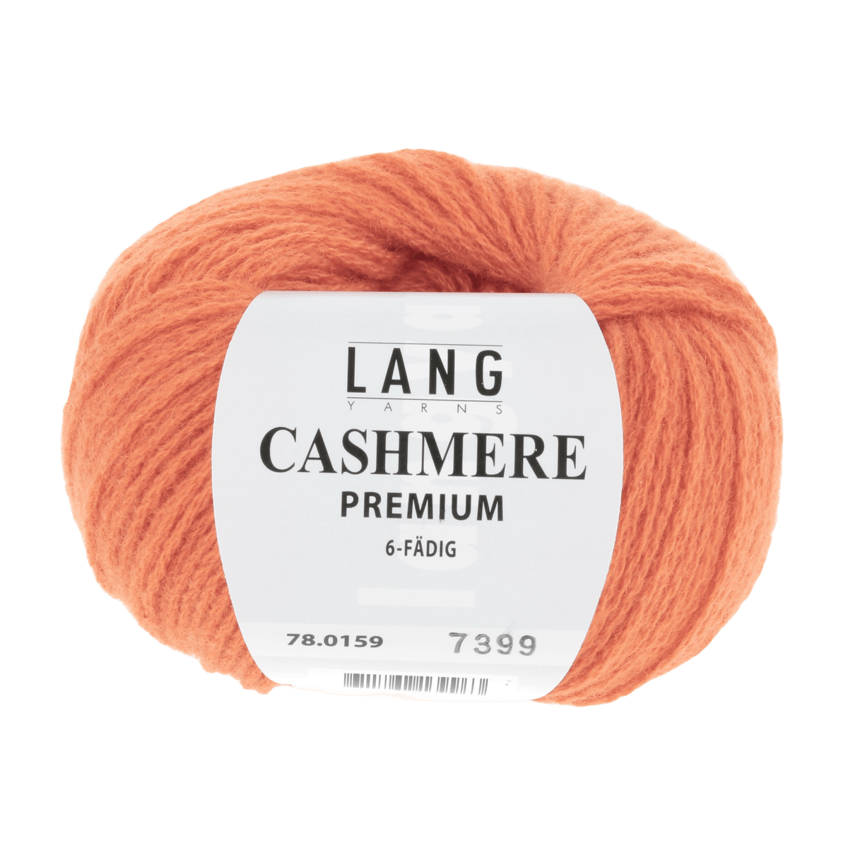 Lang Yarns Knitting Pattern one size - 3 balls / orange 78.0159 GERDA Collar Pattern Bundle in Cashmere Premium by LANGYARNS | Fatto a Mano 286-066