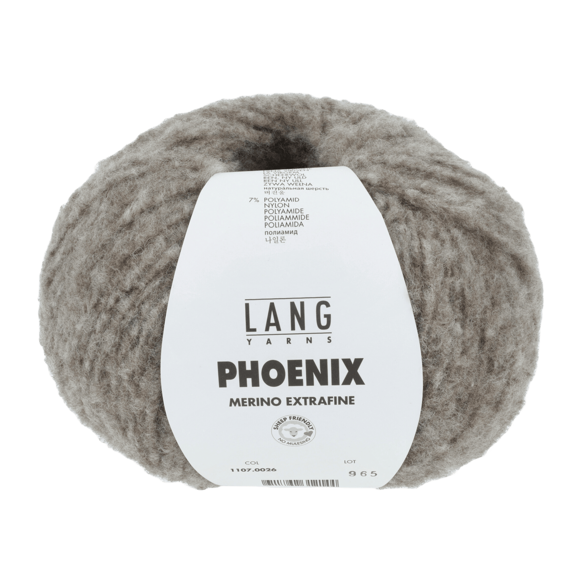 Lang Yarns Knitting Pattern one size - 4 balls / beige 1107.0026 MEGHAN Pattern Bundle in PHOENIX by LANGYARNS | Punto 65-003