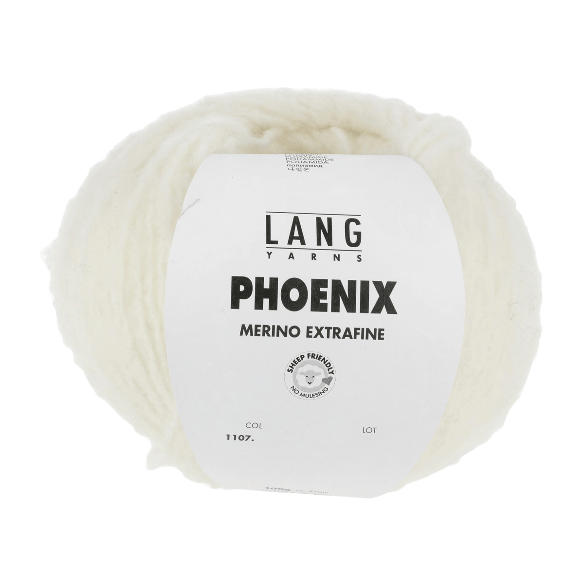 Lang Yarns Knitting Pattern one size - 4 balls / offwhite 1107.0094 MEGHAN Pattern Bundle in PHOENIX by LANGYARNS | Punto 65-003