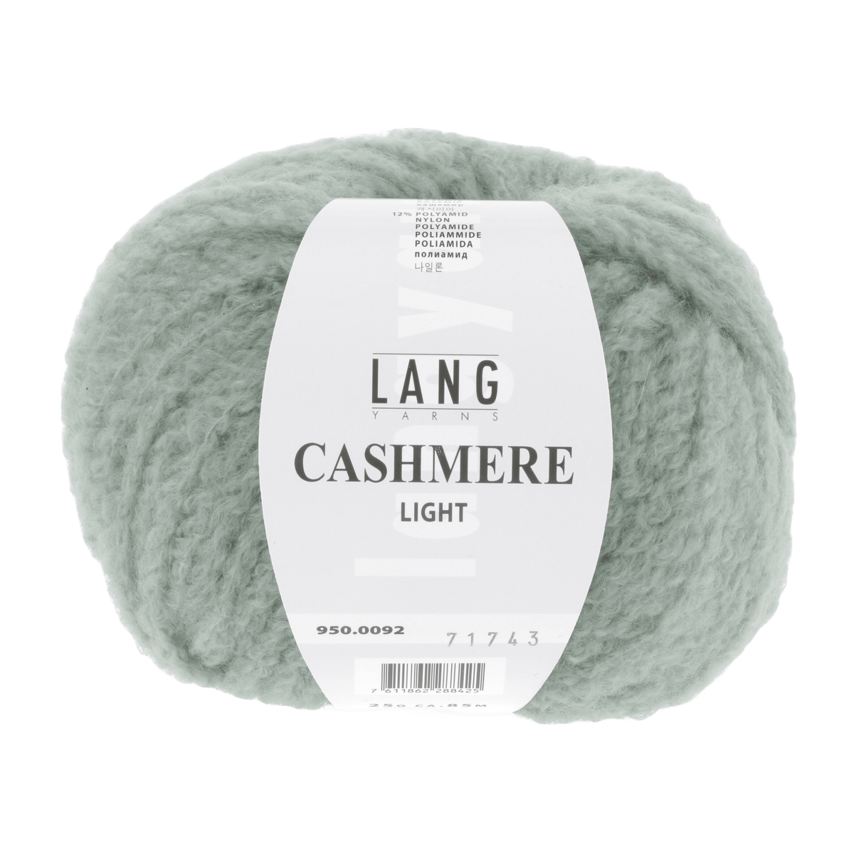 Lang Yarns Knitting Pattern one size - 4 balls / sage 950.0092 NORMA Dickey Pattern Bundle in Cashmere Light by LANGYARNS | Punto 60-018