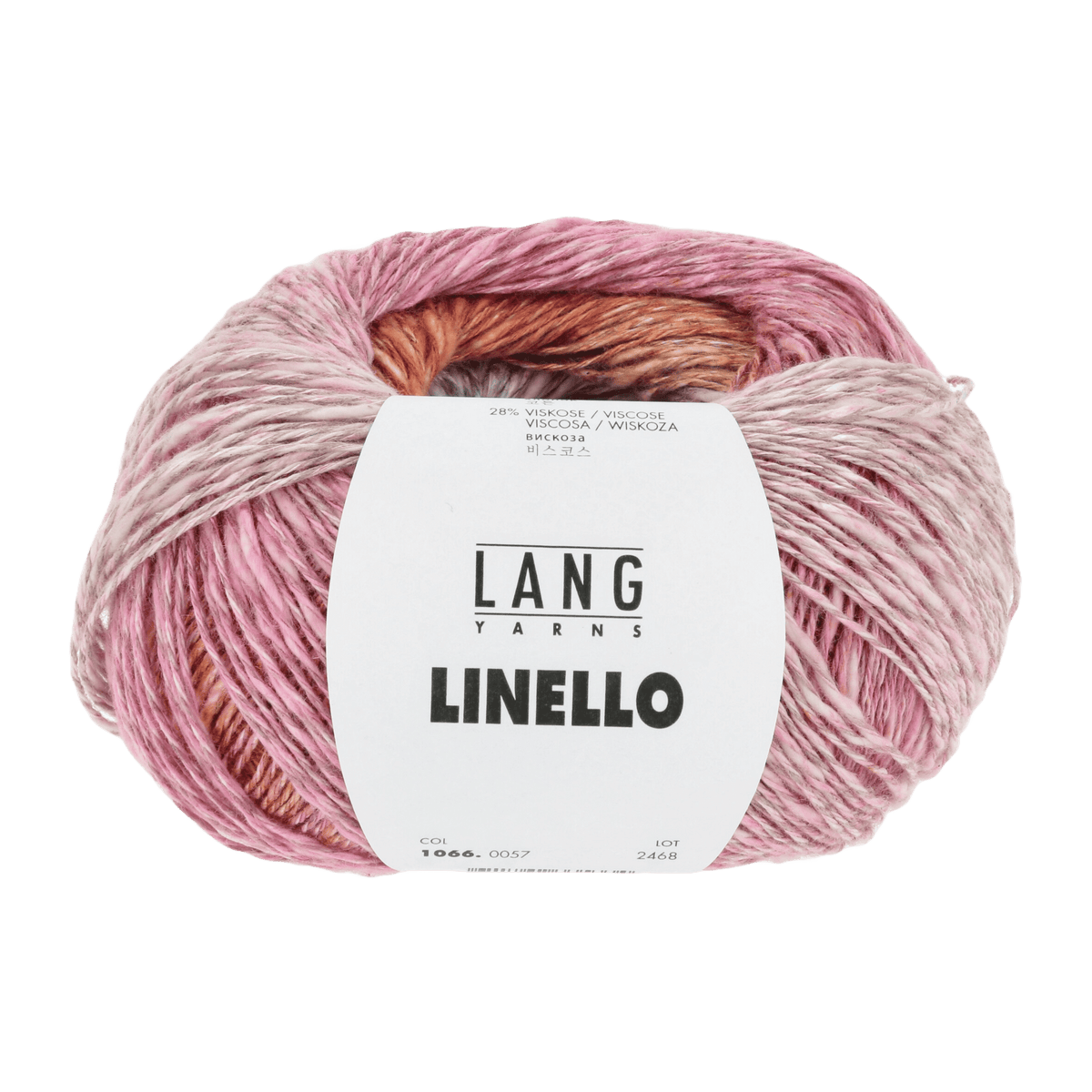 Lang Yarns Knitting Pattern one size - 5 balls / blue/orange/rose 1066.0057 Yumi Crochet Sweater Pattern Bundle in Linello by LANGYARNS | Fatto a Mano 288-029