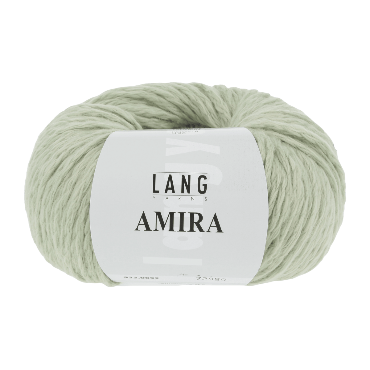 Lang Yarns Knitting Pattern one size - 7 balls / sage 933.0092 Rosalind Slipover Pattern Bundle in Amira by LANGYARNS | Fatto a Mano 288-051