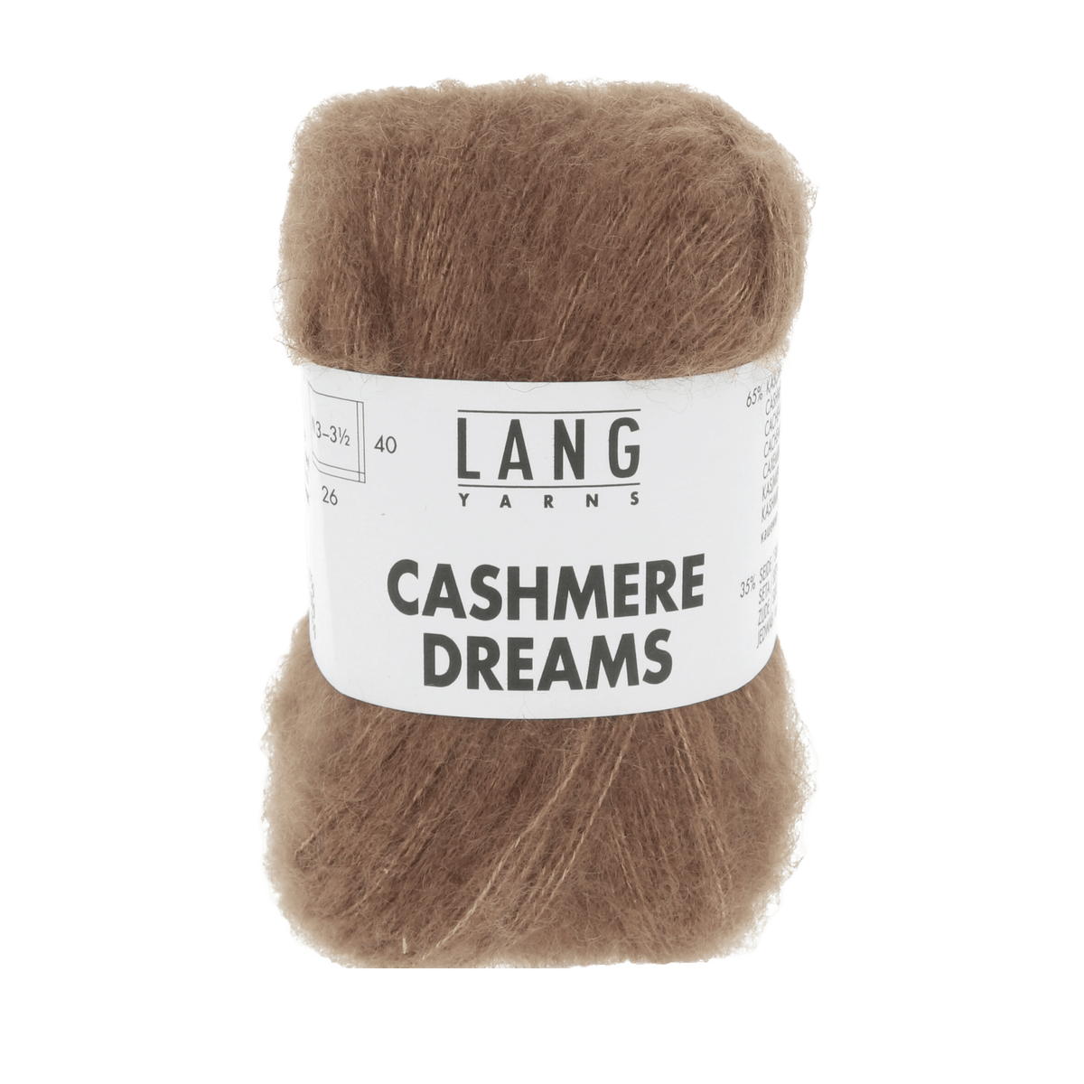Lang Yarns Knitting Pattern one size - 9 balls / brown 1085.0168 NISA Sweater Pattern Bundle in Cashmere Dreams by LANGYARNS | Fatto a Mano 286-027