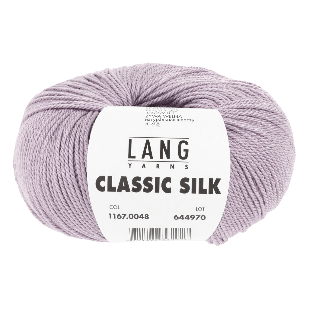 Lang Yarns Knitting Pattern one size - 9 balls / dusky pink 1167.0048 SAMANTHA Sweater Pattern Bundle in Classic Silk by LANGYARNS | Fatto a Mano 286-012