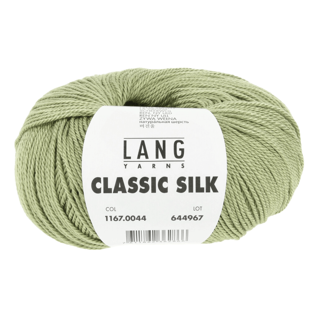 Lang Yarns Knitting Pattern one size - 9 balls / lime 1167.0044 SAMANTHA Sweater Pattern Bundle in Classic Silk by LANGYARNS | Fatto a Mano 286-012