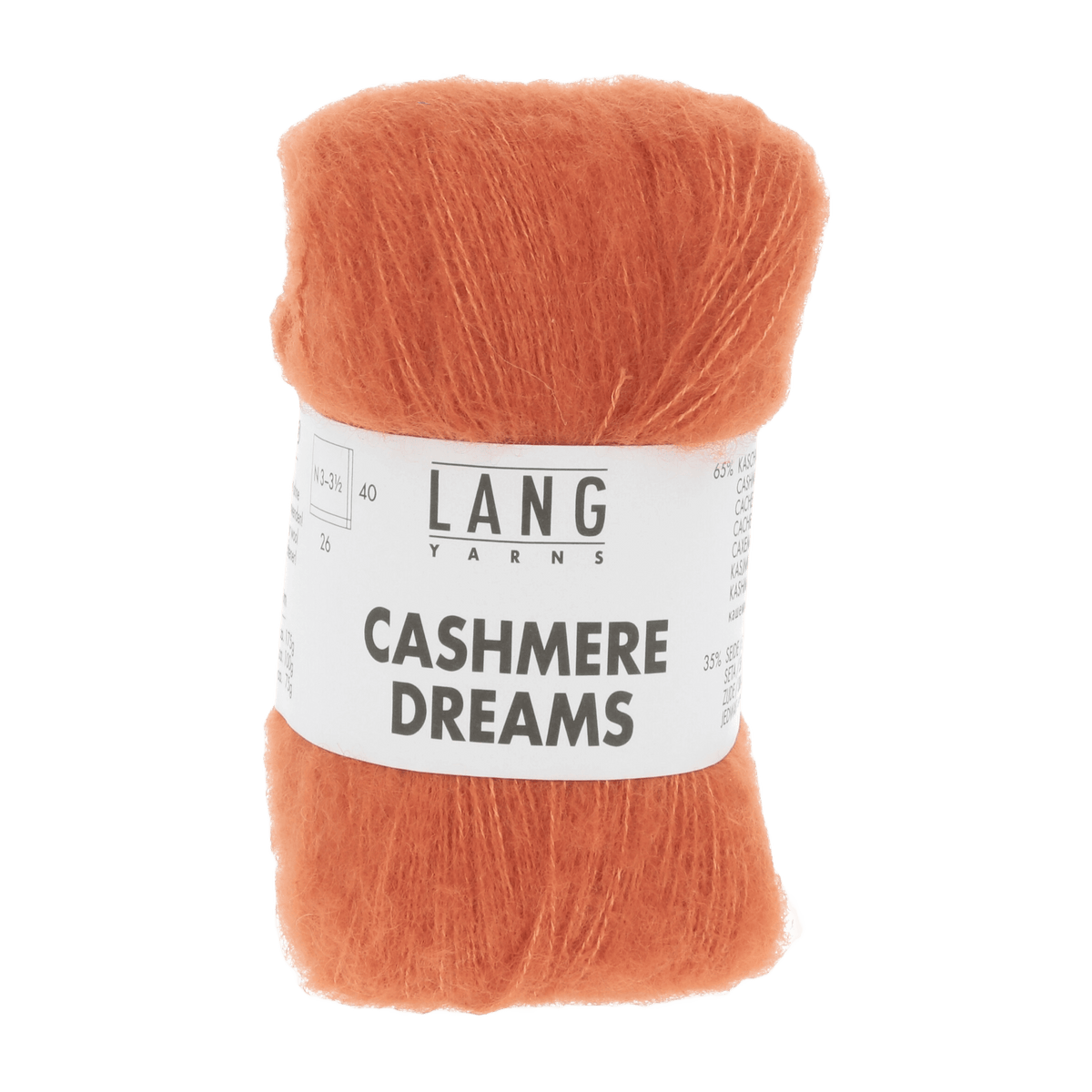 Lang Yarns Knitting Pattern one size - 9 balls / pumpkin 1085.0059 NISA Sweater Pattern Bundle in Cashmere Dreams by LANGYARNS | Fatto a Mano 286-027
