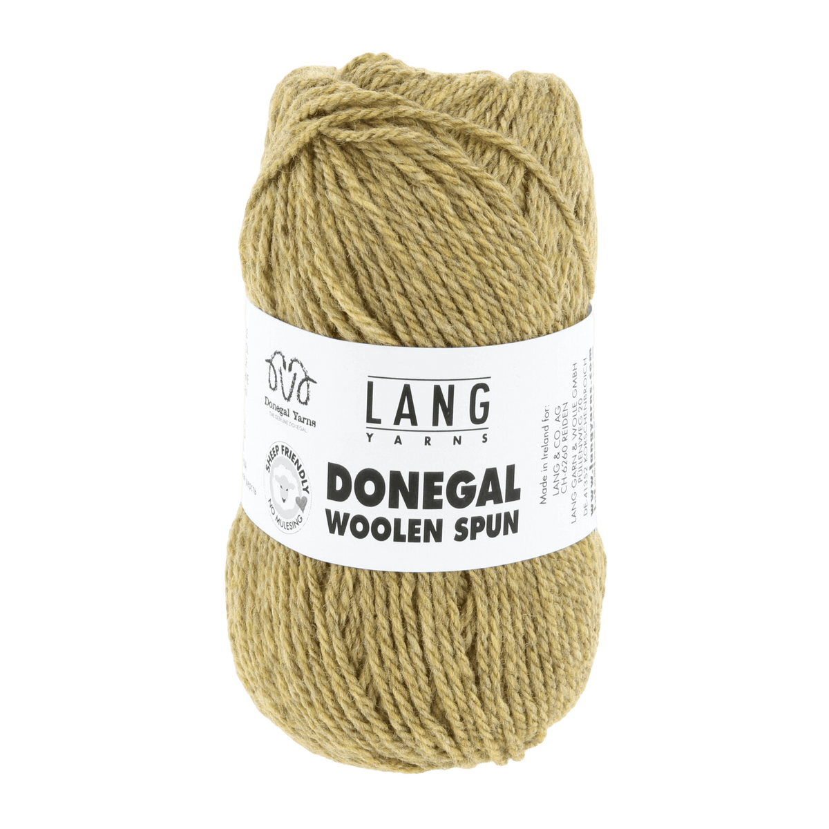 Lang Yarns Knitting Pattern One size | Bust 116cm (45 ¾") Length 90cm (35 ½") - 16 balls / brass 1172.0050 CLOVER Cardigan Pattern Bundle in Donegal Woolen Spun by LANGYARNS | Punto 87-149