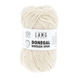 Lang Yarns Knitting Pattern One size | Bust 116cm (45 ¾") Length 90cm (35 ½") - 16 balls / white 1172.0001 CLOVER Cardigan Pattern Bundle in Donegal Woolen Spun by LANGYARNS | Punto 87-149