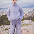 Lang Yarns Knitting Pattern OPEN SKY Sweater Pattern Bundle in Desire by LANGYARNS | WOOLADDICTS #15-001