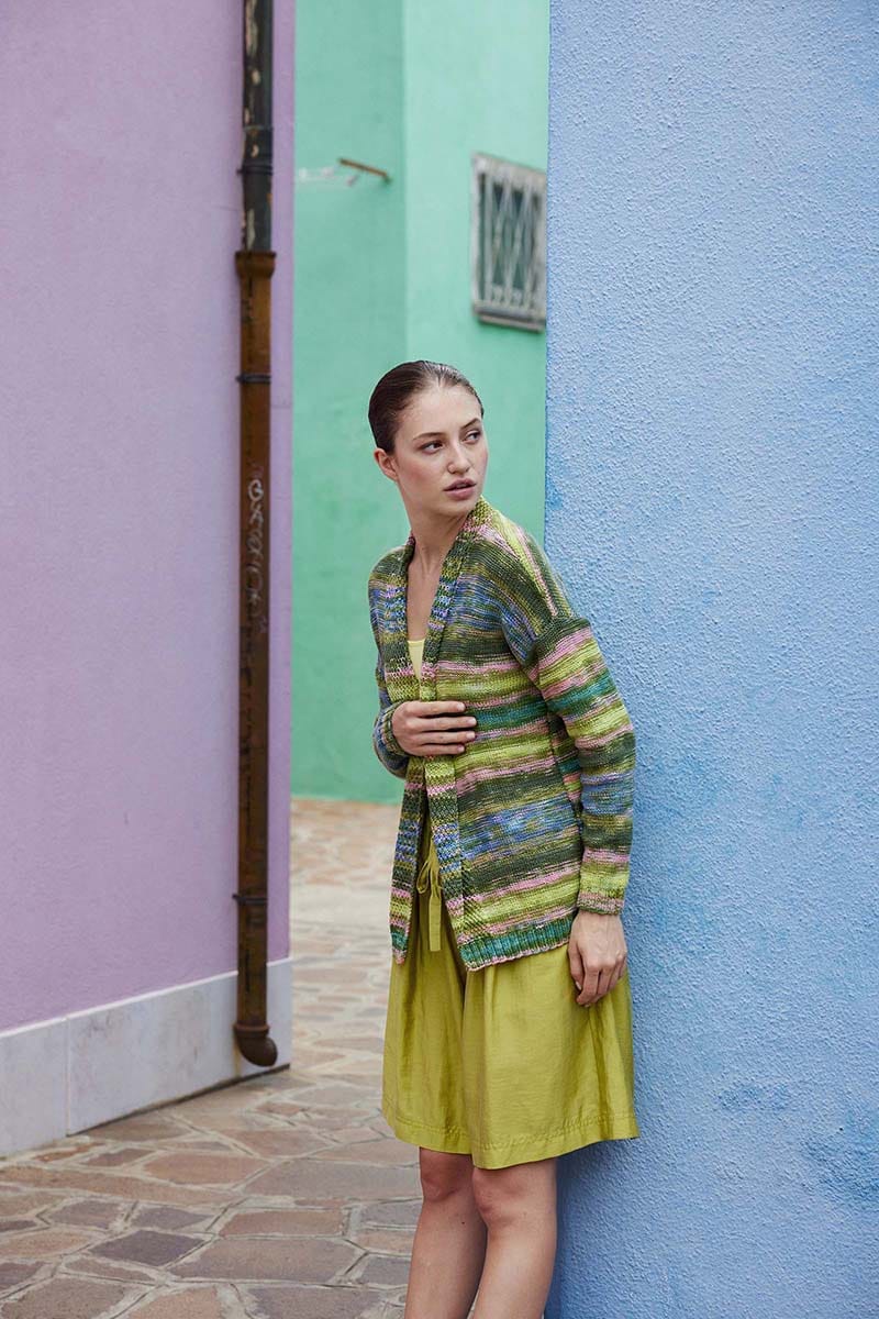 Lang Yarns Knitting Pattern OSLA Cardigan Pattern Bundle in Eternity by LANGYARNS | Punto 91-008