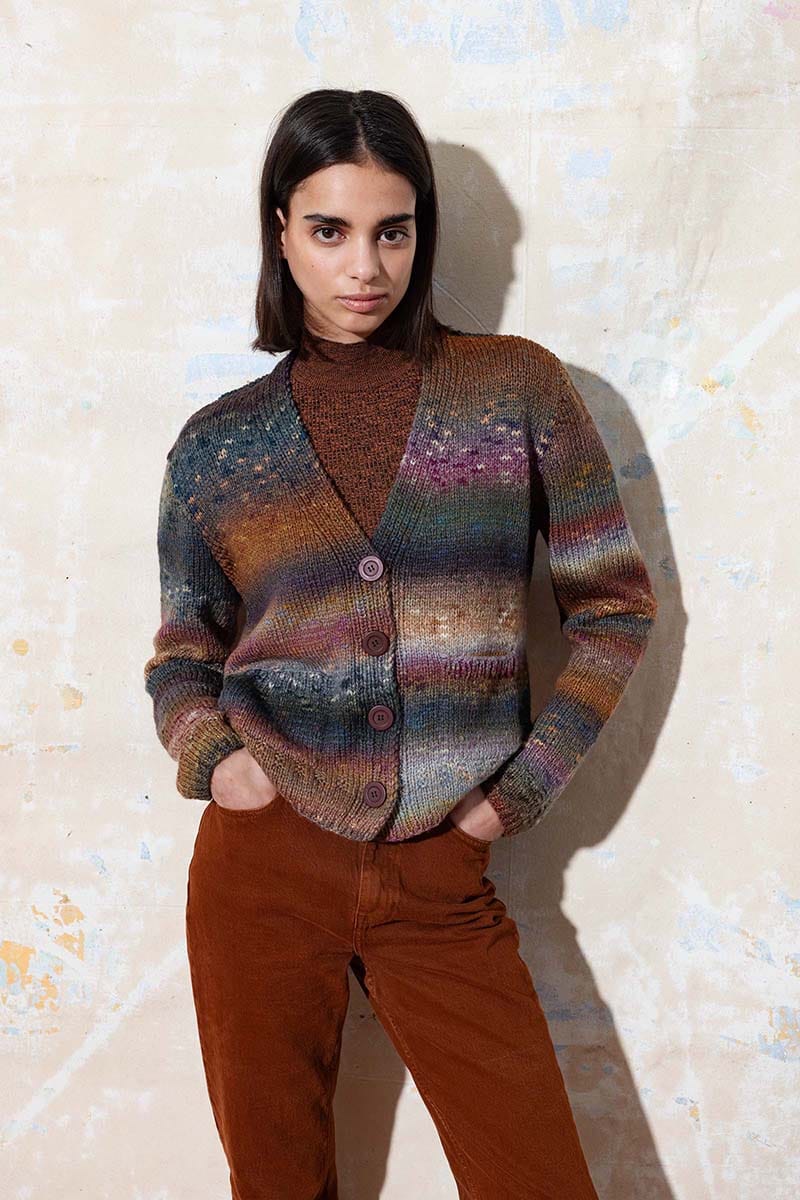 Lang Yarns Knitting Pattern PALOMA Cardigan Pattern Bundle in Magnolia by LANGYARNS | Punto 74-001
