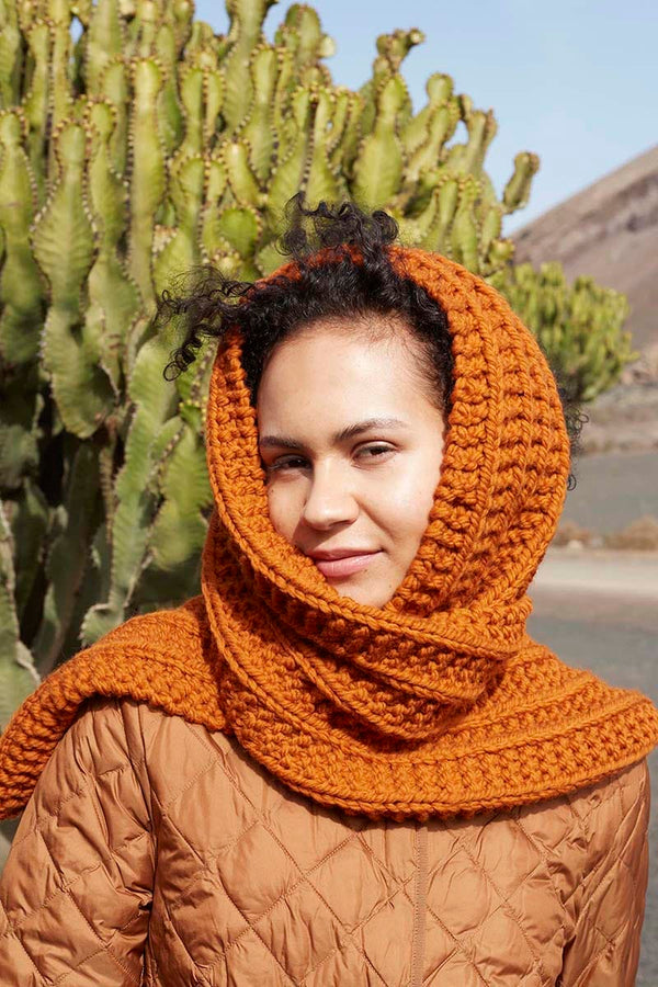 PIGMENT-TRAIL Scarf Pattern Kit in FIRE by WOOLADDICTS | WOOLADDICTS #13-026
