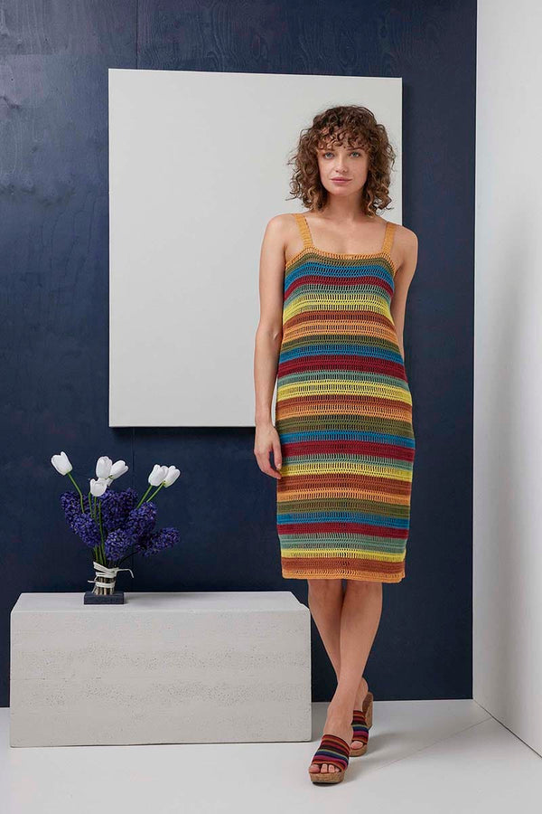PIPPA Crochet Dress Pattern Kit in BABY COTTON by LANGYARNS | Fatto a Mano 288-031