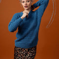 Lang Yarns Knitting Pattern PRIYANKA Sweater Pattern Bundle in Suri Alpaca by LANGYARNS | Punto 76-010