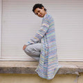 Lang Yarns Knitting Pattern QESRA Cardigan Pattern Bundle in Lisboa by LANGYARNS | Punto 82-007
