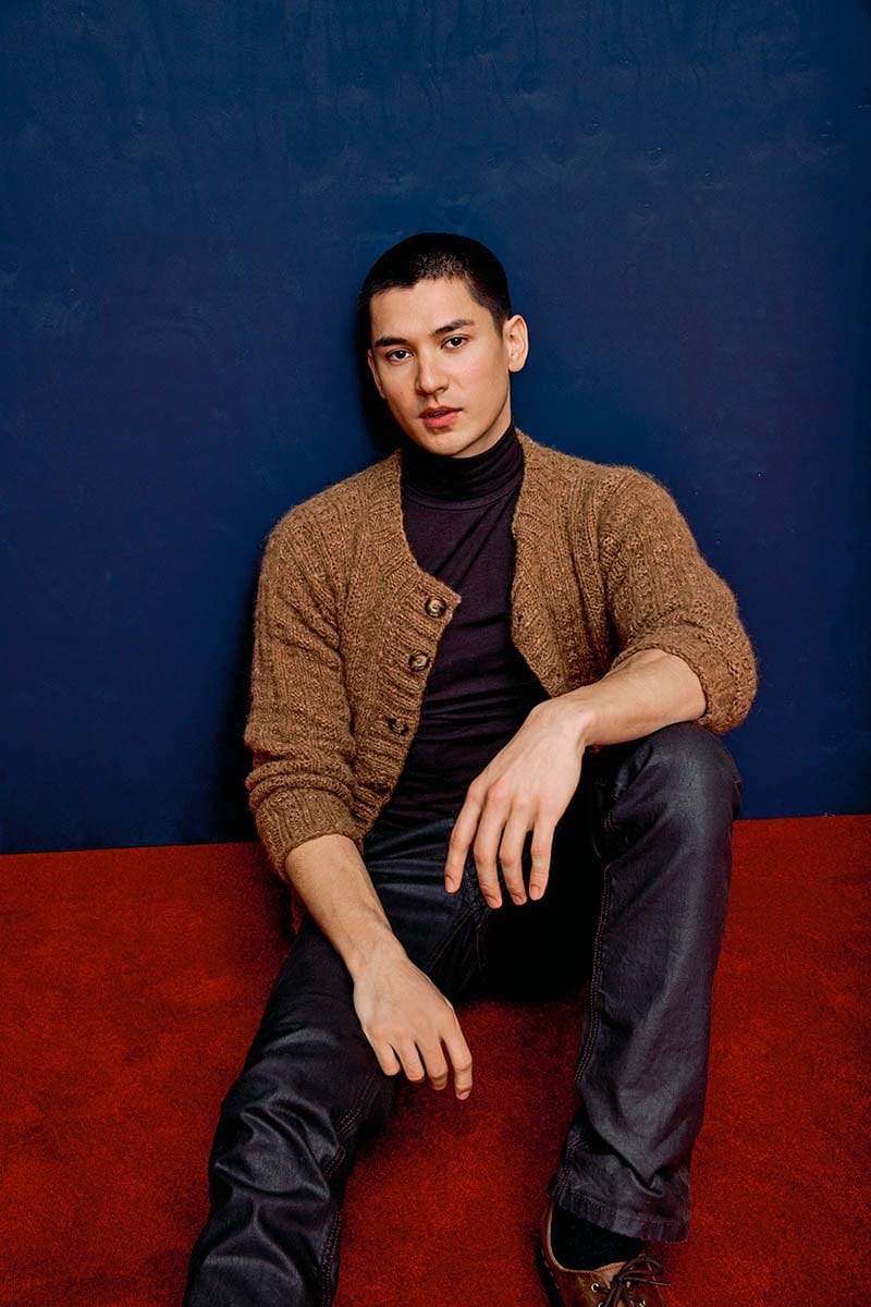 Lang Yarns Knitting Pattern QUENTIN Jacket Top Down Pattern Bundle in Baby Lama by LANGYARNS | Punto 089