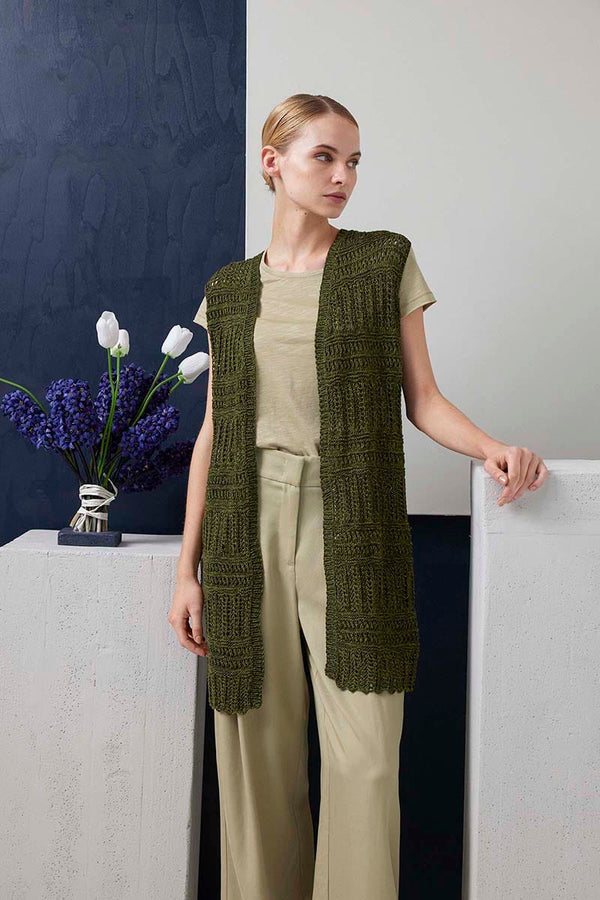 ROBIN Vest Pattern Kit in DUETT by LANGYARNS | Fatto a Mano 288-026