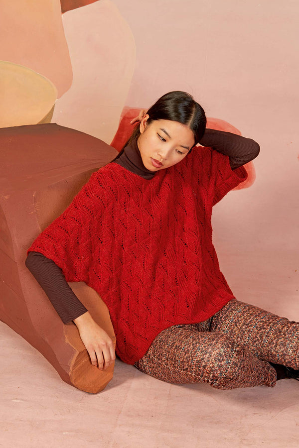 ROSA Sweater Pattern Kit in ALPACA SOXX 6PLY by LANGYARNS | Fatto a Mano 278-058