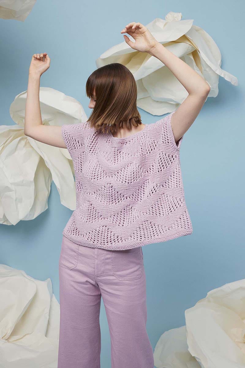 Lang Yarns Knitting Pattern Rosalind Slipover Pattern Bundle in Amira by LANGYARNS | Fatto a Mano 288-051