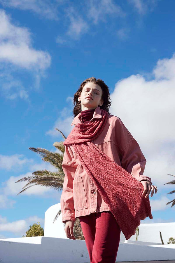 ROSEBUD Scarf Pattern Kit in MEMORY by WOOLADDICTS | WOOLADDICTS #13-037