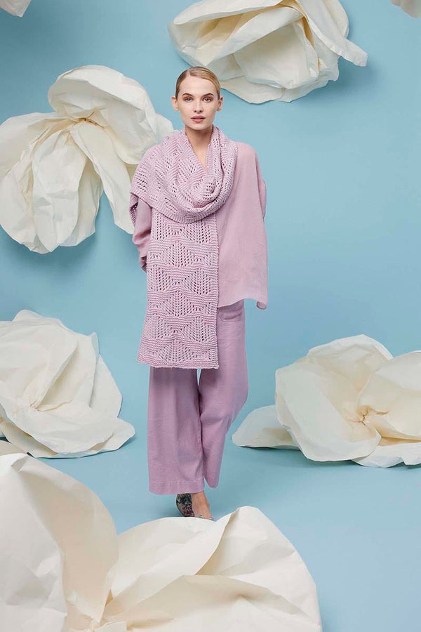 ROSETTA Scarf Pattern Kit in AMIRA by LANGYARNS | Fatto a Mano 288-050