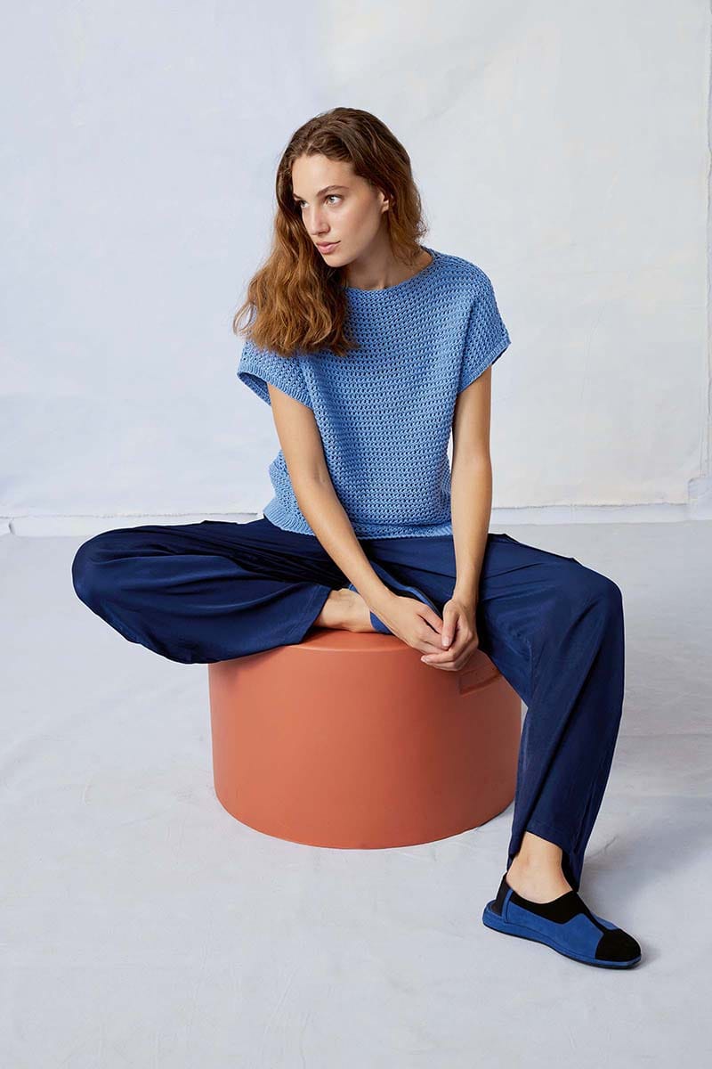 Lang Yarns Knitting Pattern RURI Slipover Pattern Bundle in Oceania by LANGYARNS | Fatto a Mano 284-016