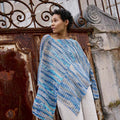 Lang Yarns Knitting Pattern SANDRINE Poncho Pattern Bundle in Lisboa by LANGYARNS | Punto 82-011