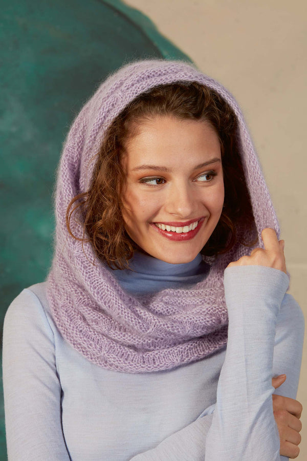 SASKIA Cowl Pattern Kit in MOHAIR 21 by LANGYARNS | Fatto a Mano 278-023
