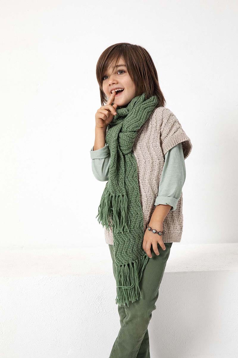 Lang Yarns Knitting Pattern Scarf Pattern Bundle in ATLANTIS by LANGYARNS | Punto 41-016