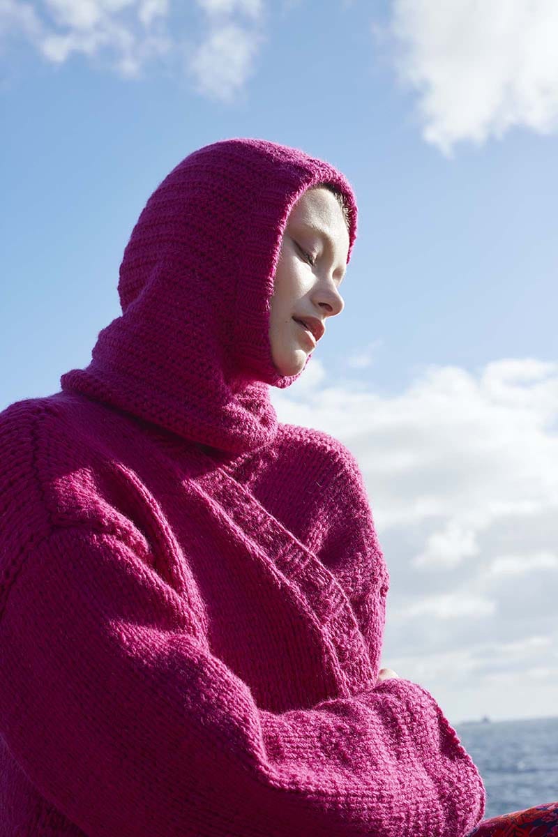 Lang Yarns Knitting Pattern SECRETS OF THE SEA Balaclava Pattern Bundle in MEMORY by LANGYARNS | WOOLADDICTS #11-005