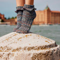 Lang Yarns Knitting Pattern SERENADE Socks Pattern Bundle in Footprints by LANGYARNS | WOOLADDICTS #16-019