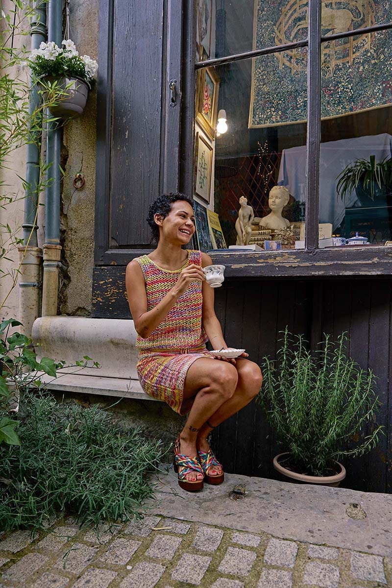 Lang Yarns Knitting Pattern SHINA Skirt Pattern Bundle in Lisboa by LANGYARNS | Punto 82-005