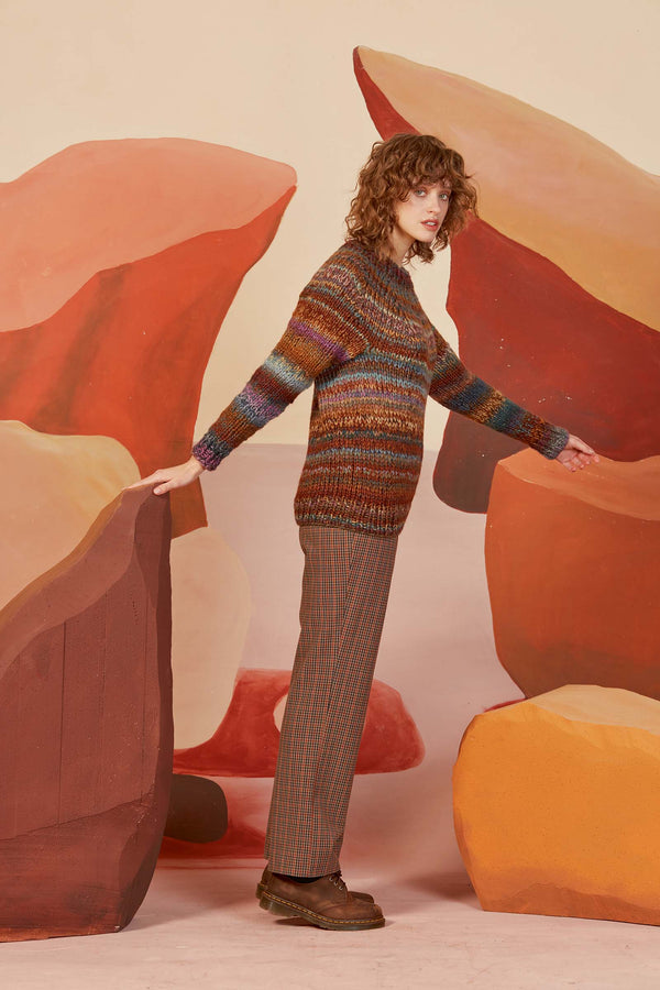 SIGRID Top-down Sweater Pattern Kit in CLOUD by LANGYARNS | Fatto a Mano 278-052
