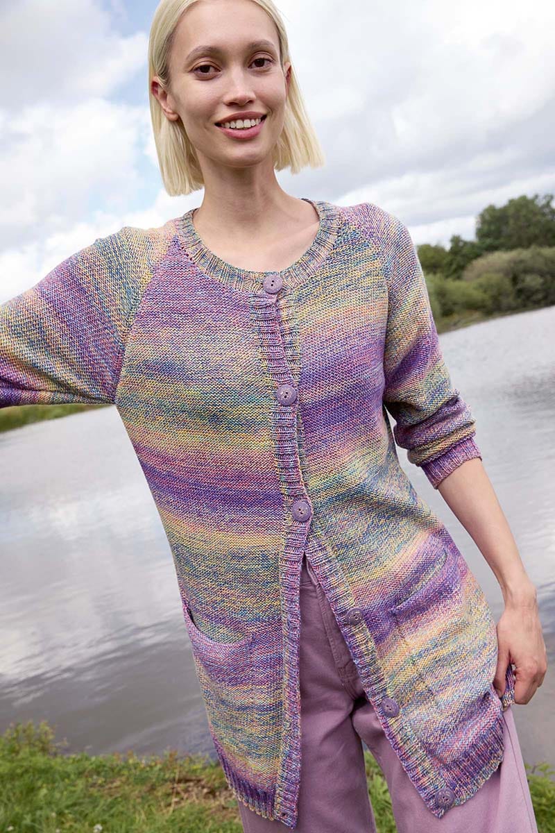 Lang Yarns Knitting Pattern SINEAD Cardigan Pattern Bundle in Illusion by LANGYARNS | Punto 81-010