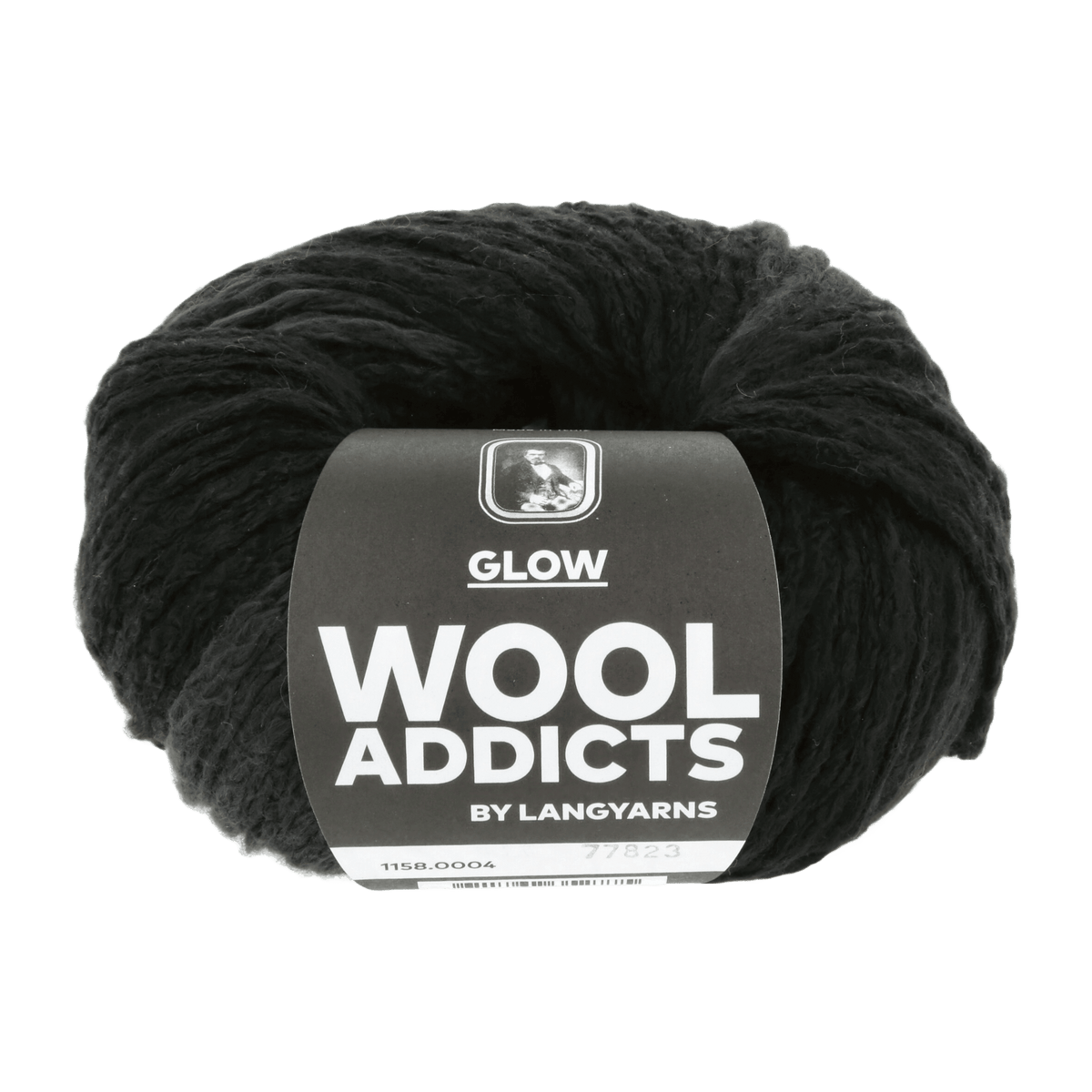 Lang Yarns Knitting Pattern Small - 10 balls / BLACK 1158.0004 CASTLE KEEP Sweater Pattern Bundle in Glow by LANGYARNS | WOOLADDICTS #14-018