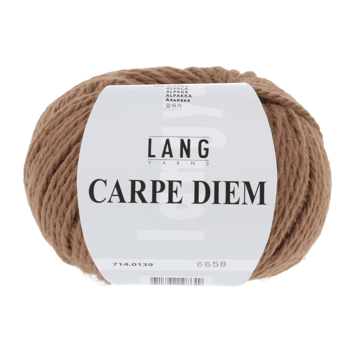 Lang Yarns Knitting Pattern Small - 10 balls / camel 714.0139 IDA Top Down Sweater Pattern Bundle in Carpe Diem by LANGYARNS | Fatto a Mano 282-025