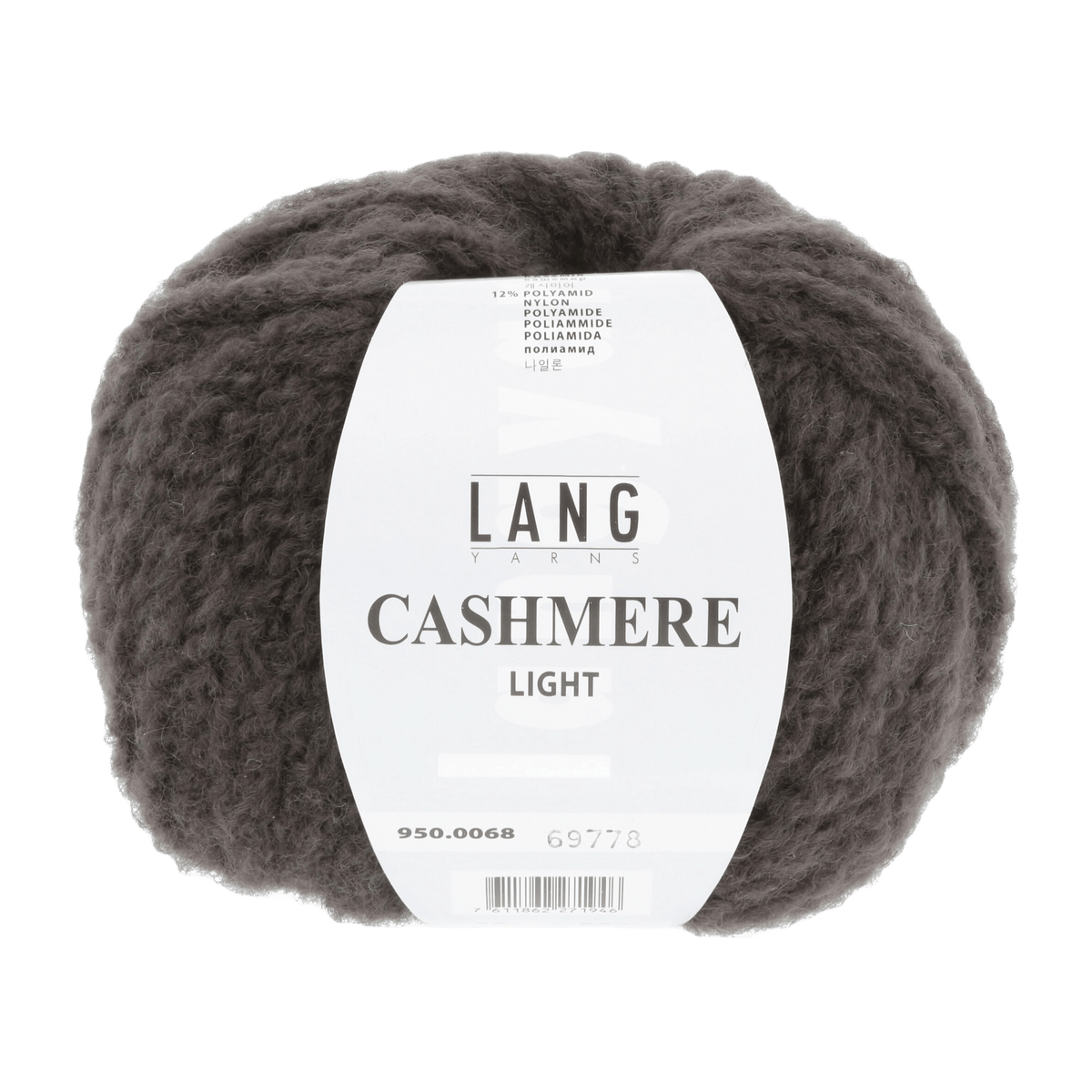 Lang Yarns Knitting Pattern Small - 10 balls / dark brown 950.0068 FABIENNE Sweater Top Down Pattern Bundle in Cashmere Light by LANGYARNS | Punto 60-001