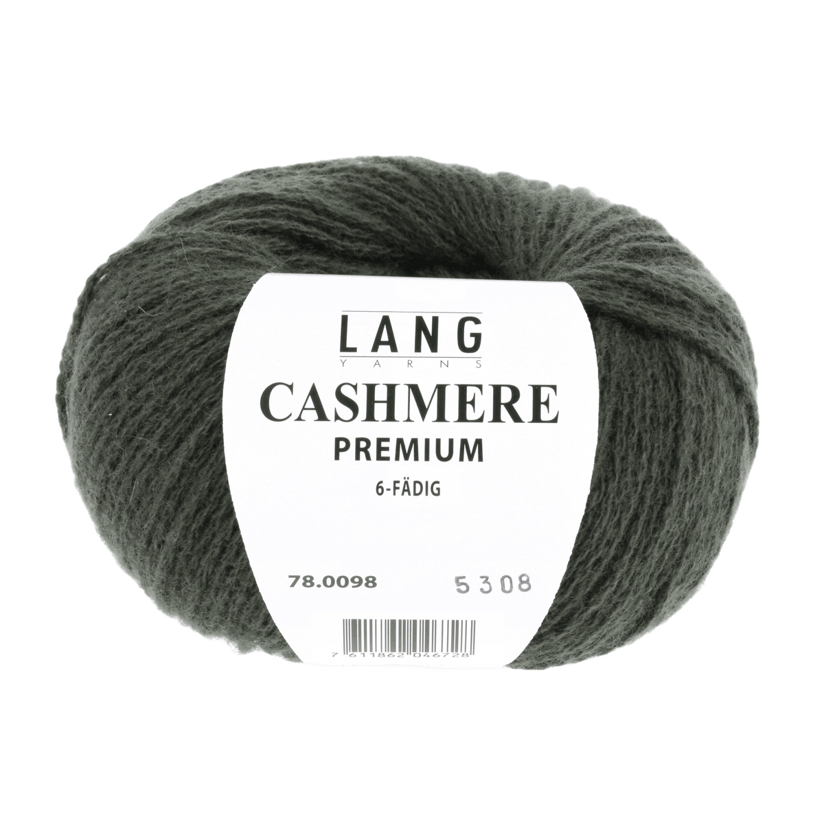 Lang Yarns Knitting Pattern Small - 10 balls / dark olive 78.0098 CASEY Unisex slipover Pattern Bundle in CASHMERE PREMIUM by LANGYARNS | Punto 78-012
