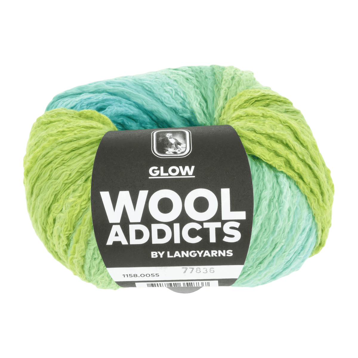 Lang Yarns Knitting Pattern Small - 10 balls / GREEN/BLUE 1158.0055 CASTLE KEEP Sweater Pattern Bundle in Glow by LANGYARNS | WOOLADDICTS #14-018