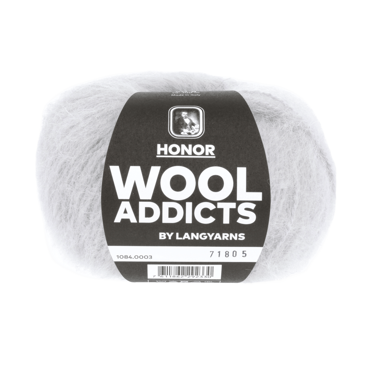 Lang Yarns Knitting Pattern Small - 10 balls / LIGHT GREY MÉLANGE 1084.0003 SOOTHING WHISPER Sweater Pattern Bundle in Honor by LANGYARNS | WOOLADDICTS #15-007
