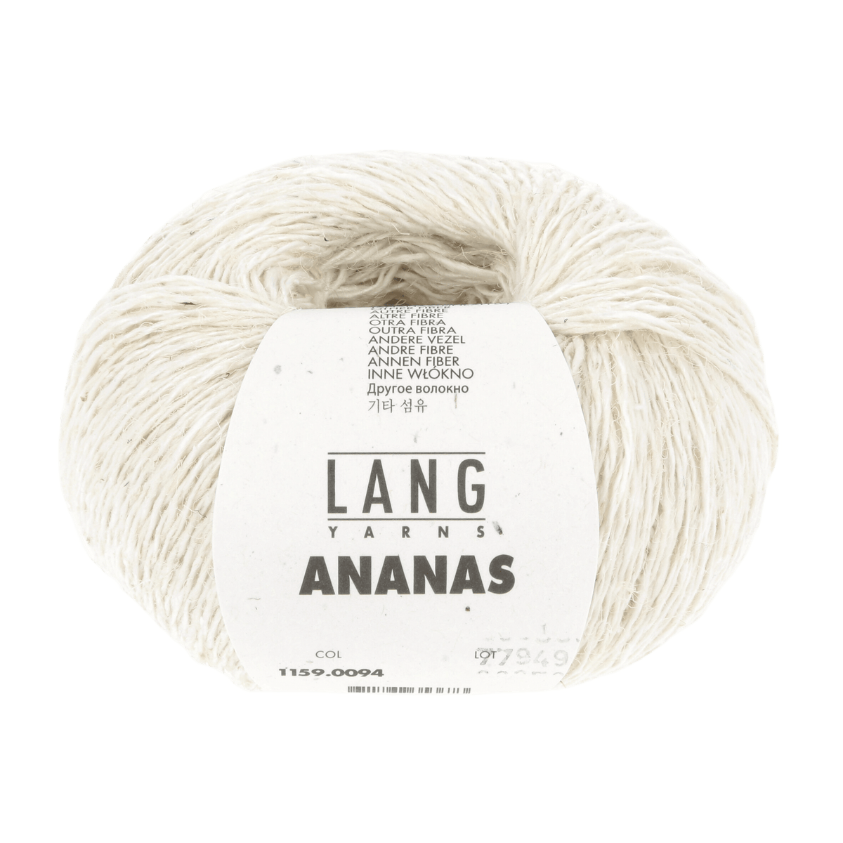 Lang Yarns Knitting Pattern Small - 10 balls / offwhite 1159.0094 KYOKO Cardigan Pattern Bundle in Ananas by LANGYARNS | Fatto a Mano 284-048