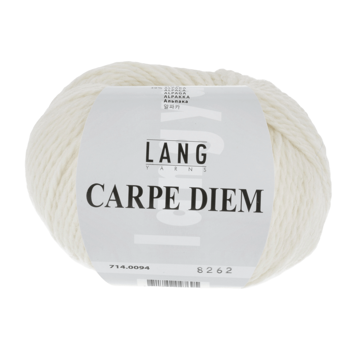 Lang Yarns Knitting Pattern Small - 10 balls / offwhite 714.0094 IDA Top Down Sweater Pattern Bundle in Carpe Diem by LANGYARNS | Fatto a Mano 282-025