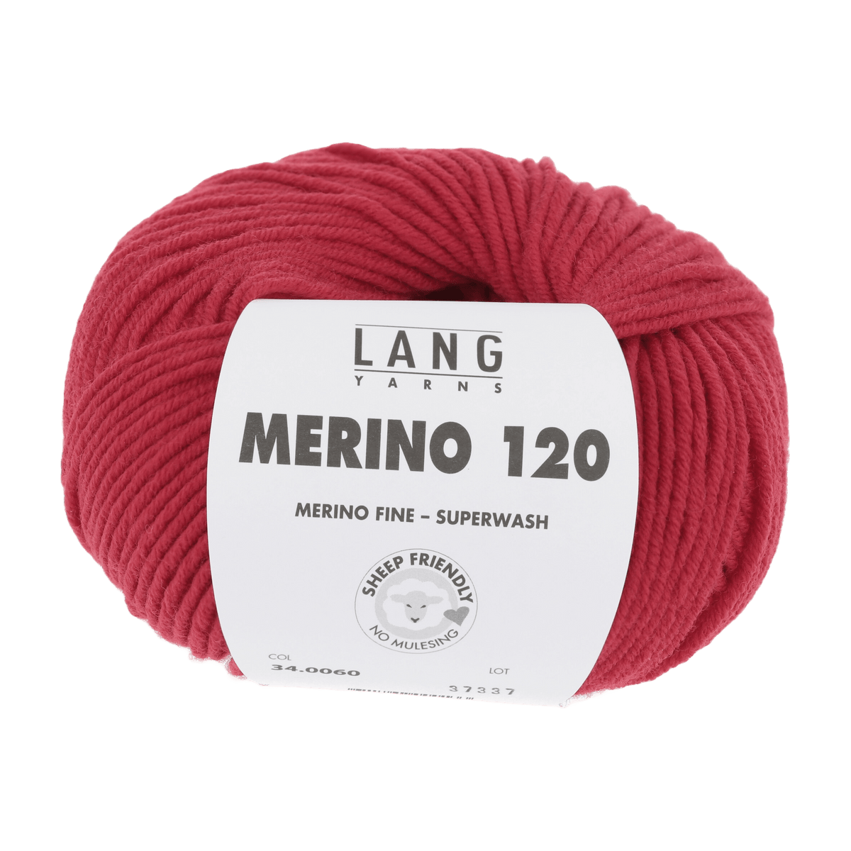 Lang Yarns Knitting Pattern Small - 10 balls / red 34.0060 Ladies' sweater Pattern Bundle in MERINO 120 by LANGYARNS | Punto 55-004