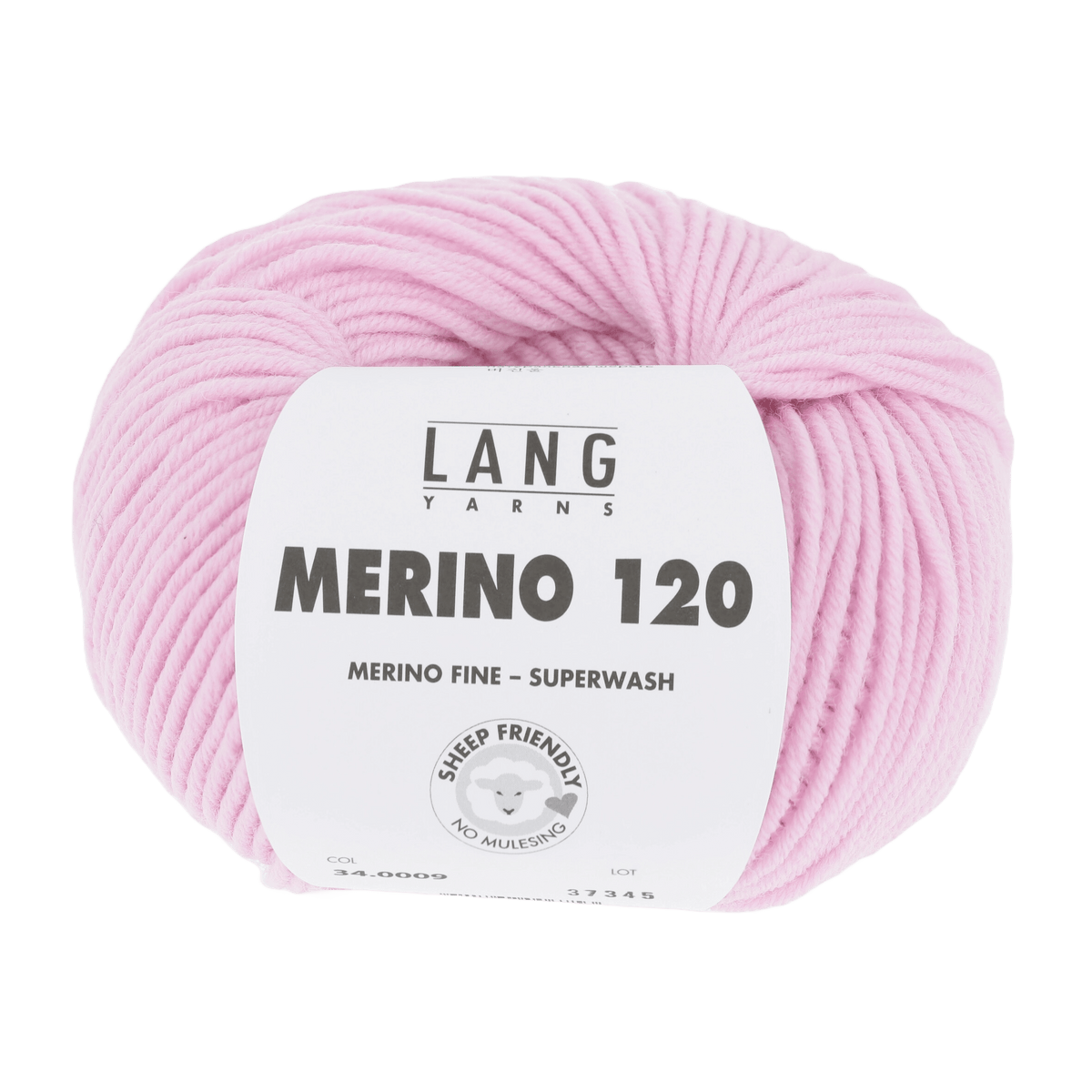 Lang Yarns Knitting Pattern Small - 10 balls / rose 34.0009 Ladies' sweater Pattern Bundle in MERINO 120 by LANGYARNS | Punto 55-004
