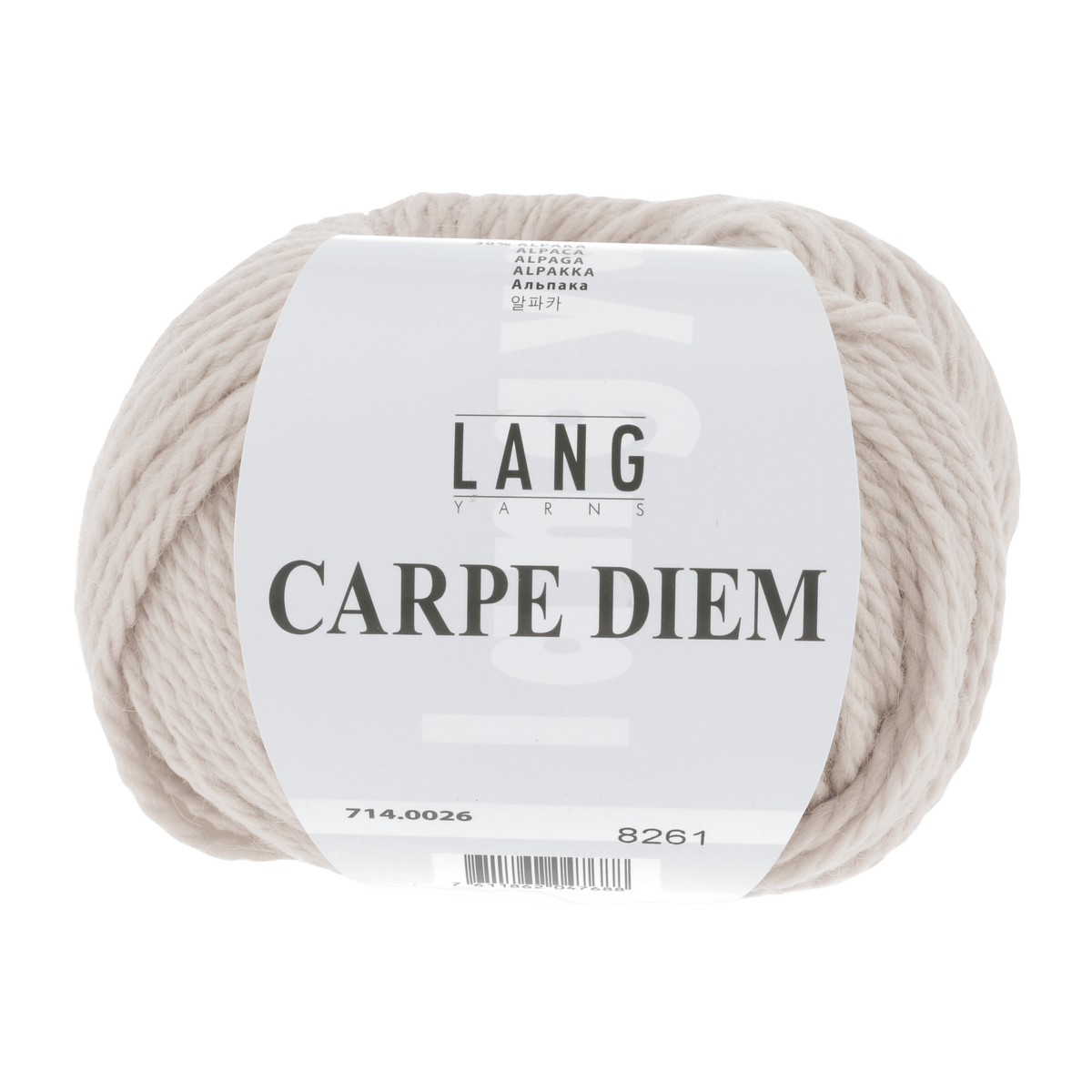Lang Yarns Knitting Pattern Small - 10 balls / sand 714.0026 IDA Top Down Sweater Pattern Bundle in Carpe Diem by LANGYARNS | Fatto a Mano 282-025