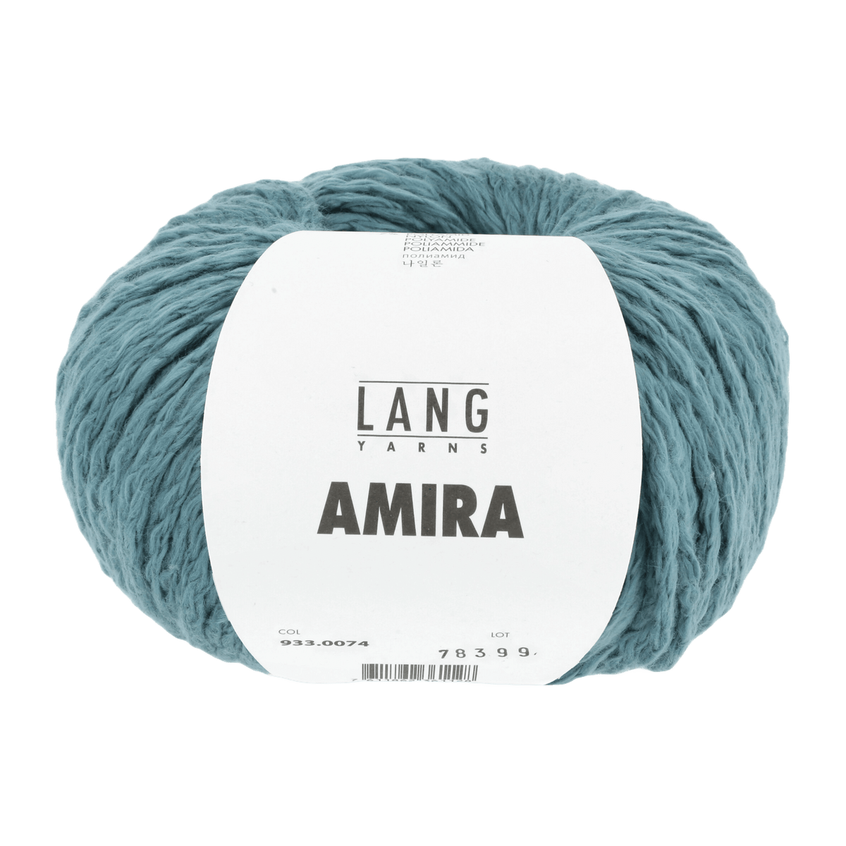 Lang Yarns Knitting Pattern Small - 11 balls / atlantic 933.0074 LOTTA Pullover with hood Pattern Bundle in Amira by LANGYARNS | Fatto a Mano 280-014