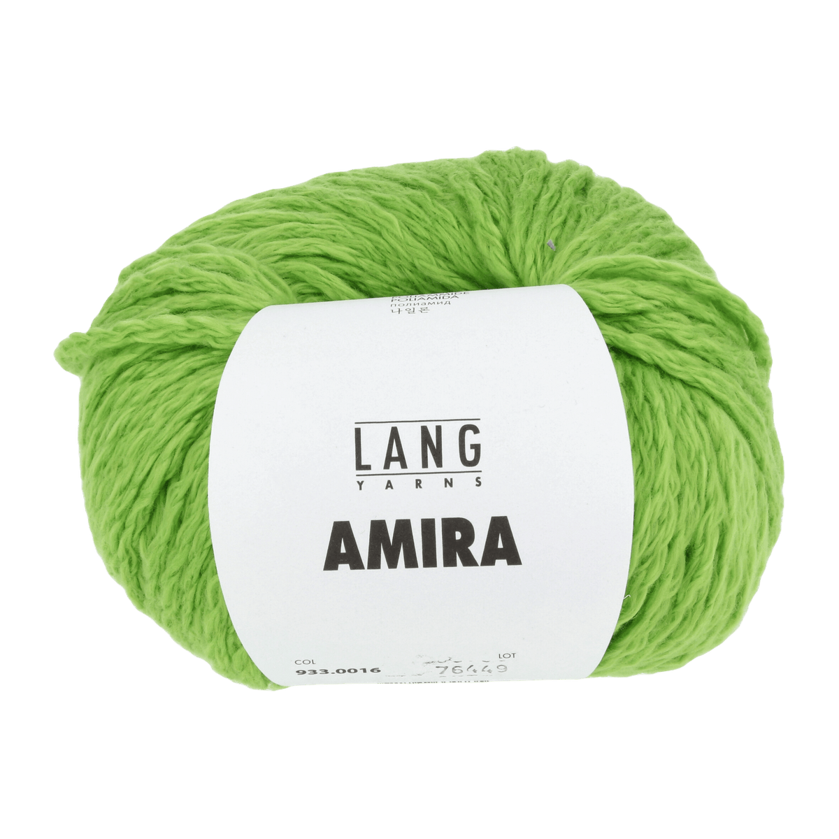 Lang Yarns Knitting Pattern Small - 11 balls / light green 933.0016 LOTTA Pullover with hood Pattern Bundle in Amira by LANGYARNS | Fatto a Mano 280-014