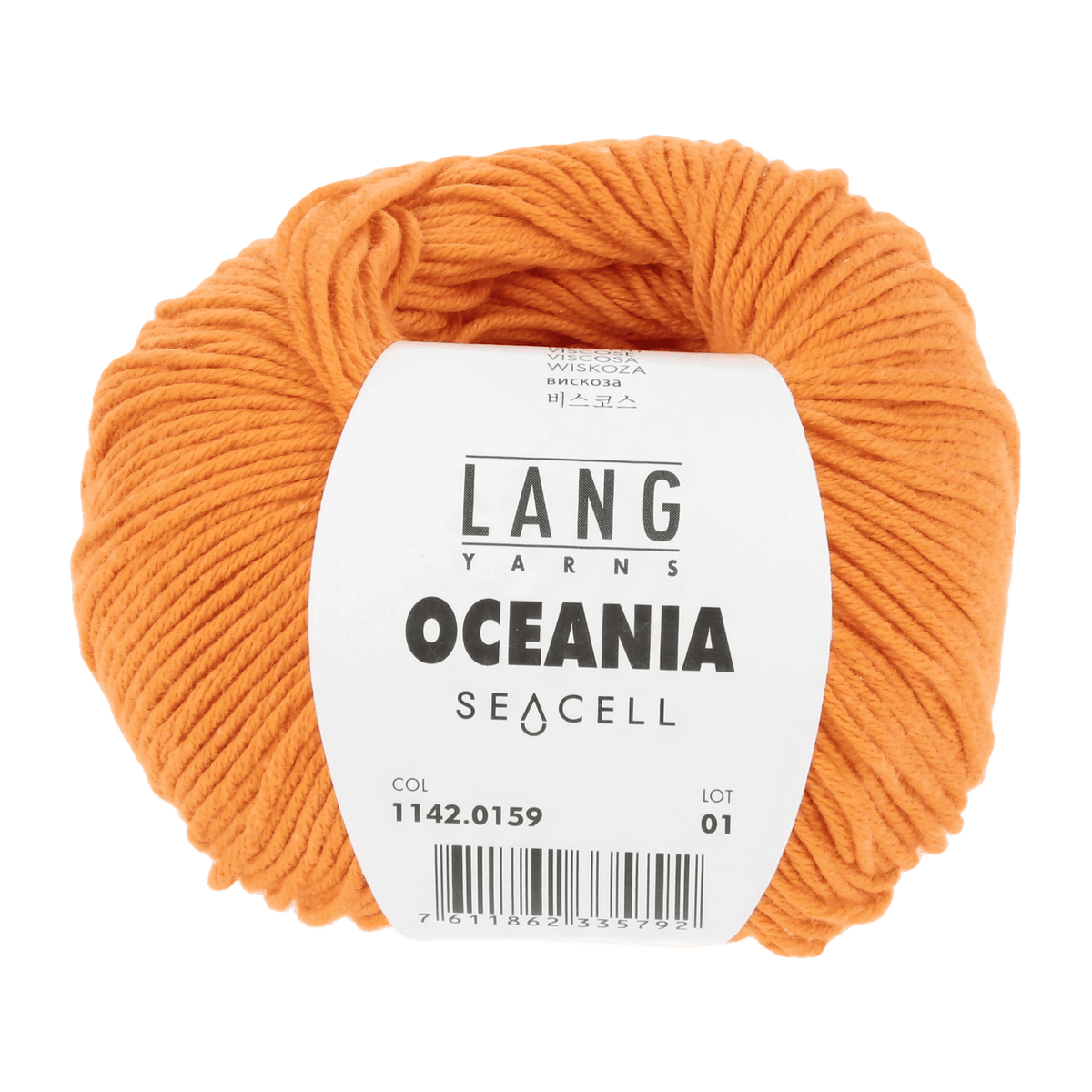 Lang Yarns Knitting Pattern Small - 11 balls / orange 1142.0159 ALESSANDRO Men's sweater Pattern Bundle in Oceania by LANGYARNS | Fatto a Mano 280-061