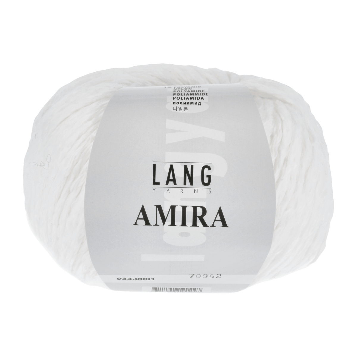 Lang Yarns Knitting Pattern Small - 11 balls / white 933.0001 LOTTA Pullover with hood Pattern Bundle in Amira by LANGYARNS | Fatto a Mano 280-014