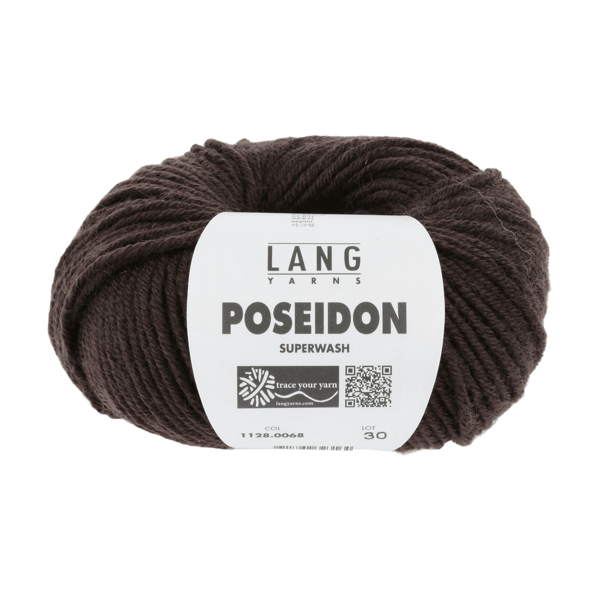 Lang Yarns Knitting Pattern Small - 12 balls / brown 1128.0068 SASCHA Unisex cardigan Pattern Bundle in Poseidon by LANGYARNS | Punto 59-008